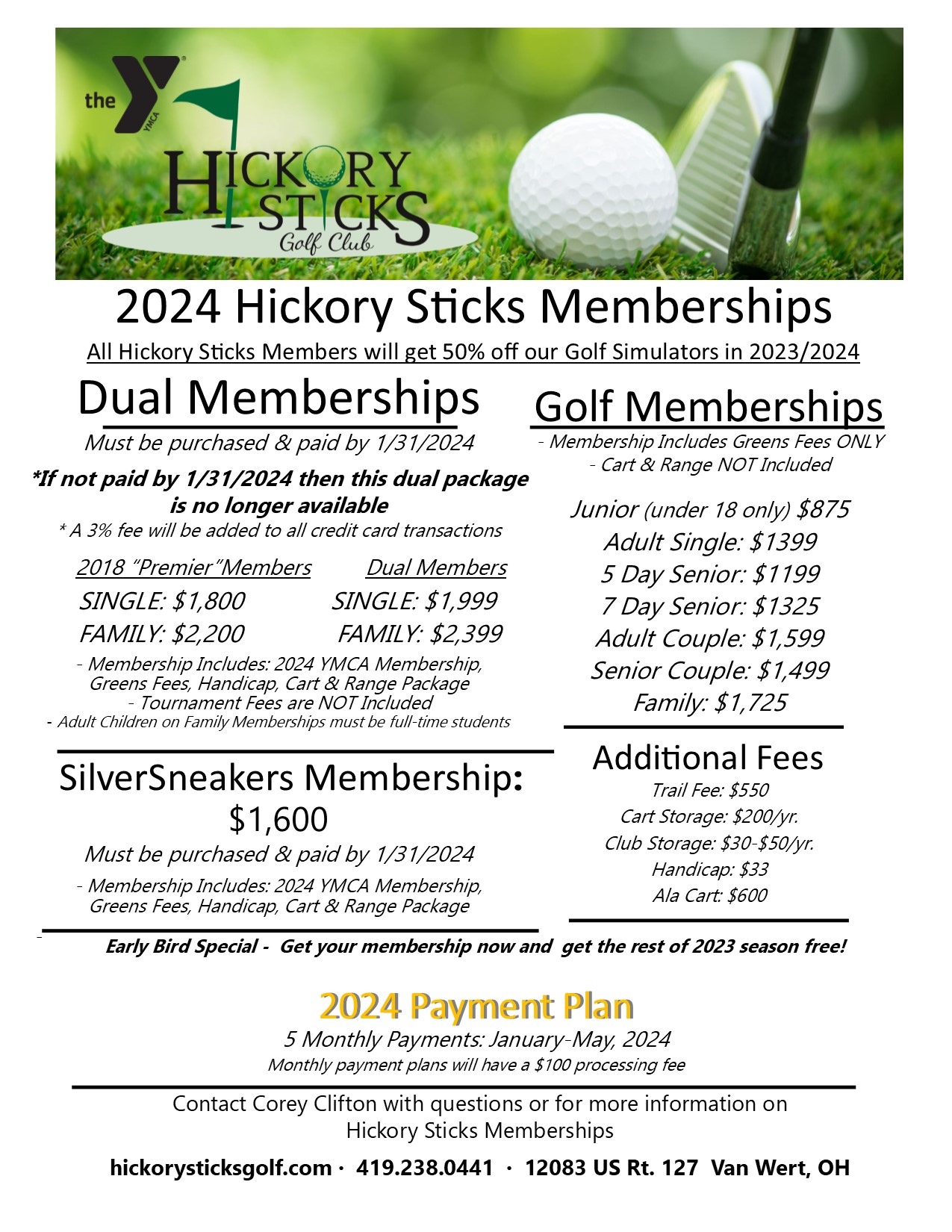 Membership Hickory Sticks Golf Course